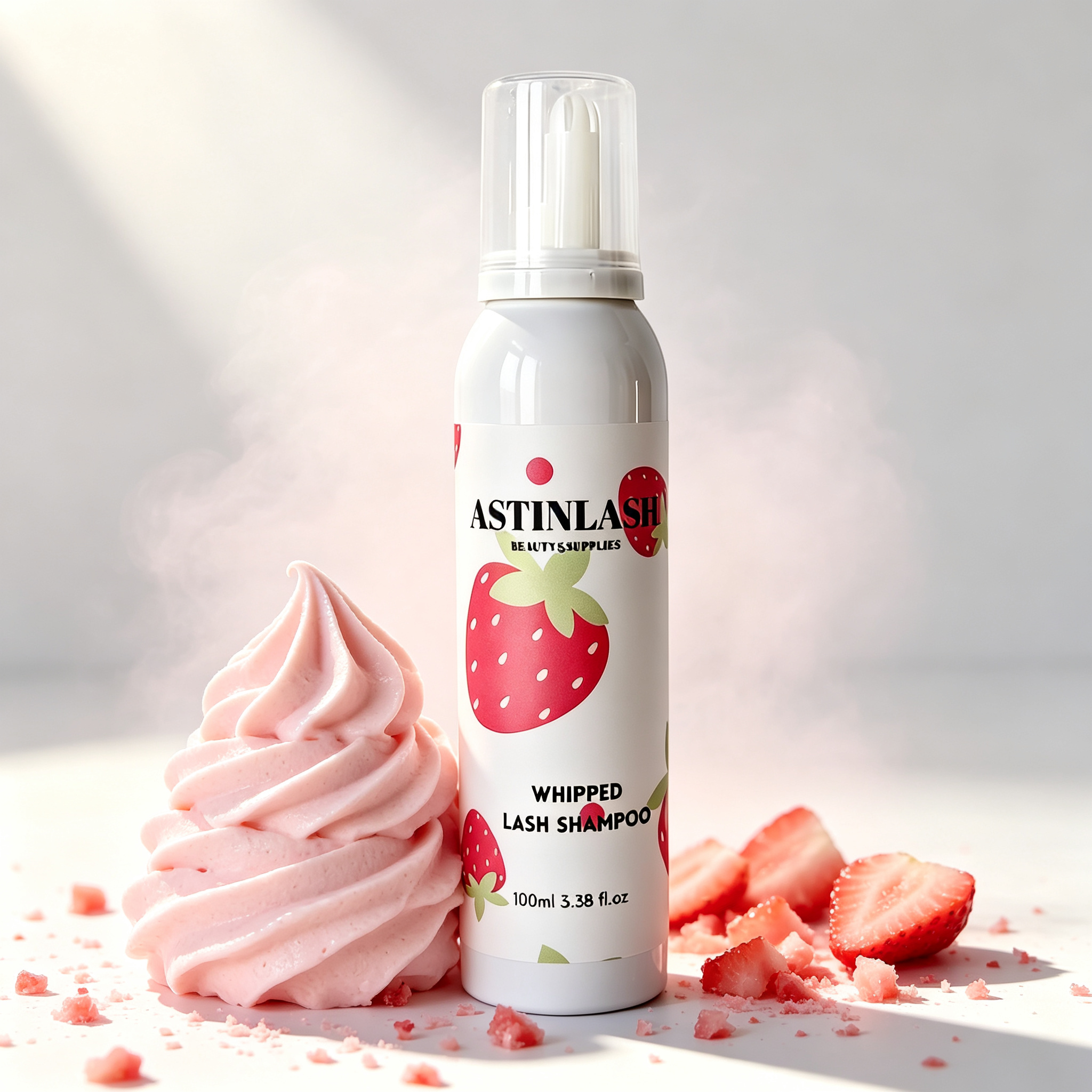 OEM Private Label 100ml Whipped Whip Cream Shampoo for Eyelash Extension Tear Free Vegan Whipped Cream Lash Shampoo