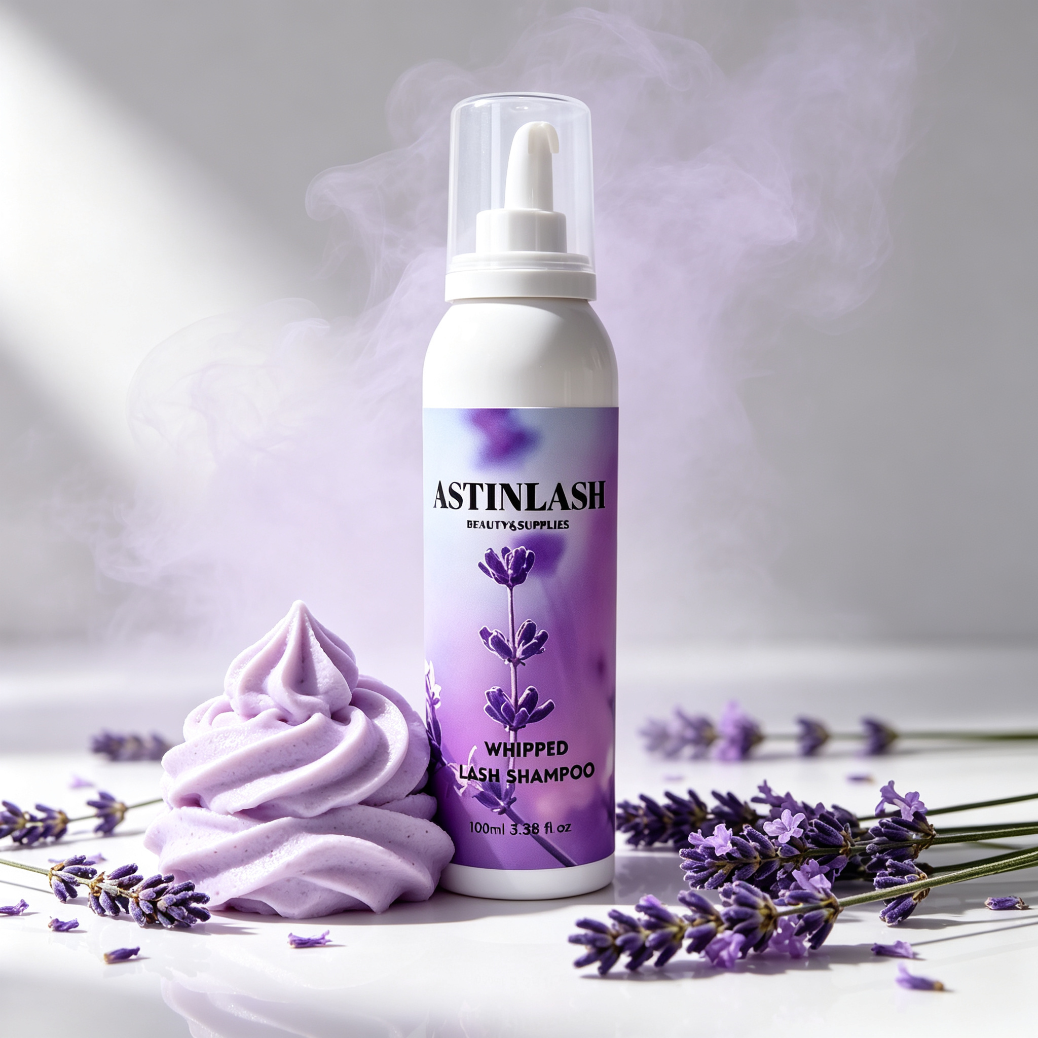 OEM Private Label 100ml Whipped Whip Cream Shampoo for Eyelash Extension Tear Free Vegan Whipped Cream Lash Shampoo