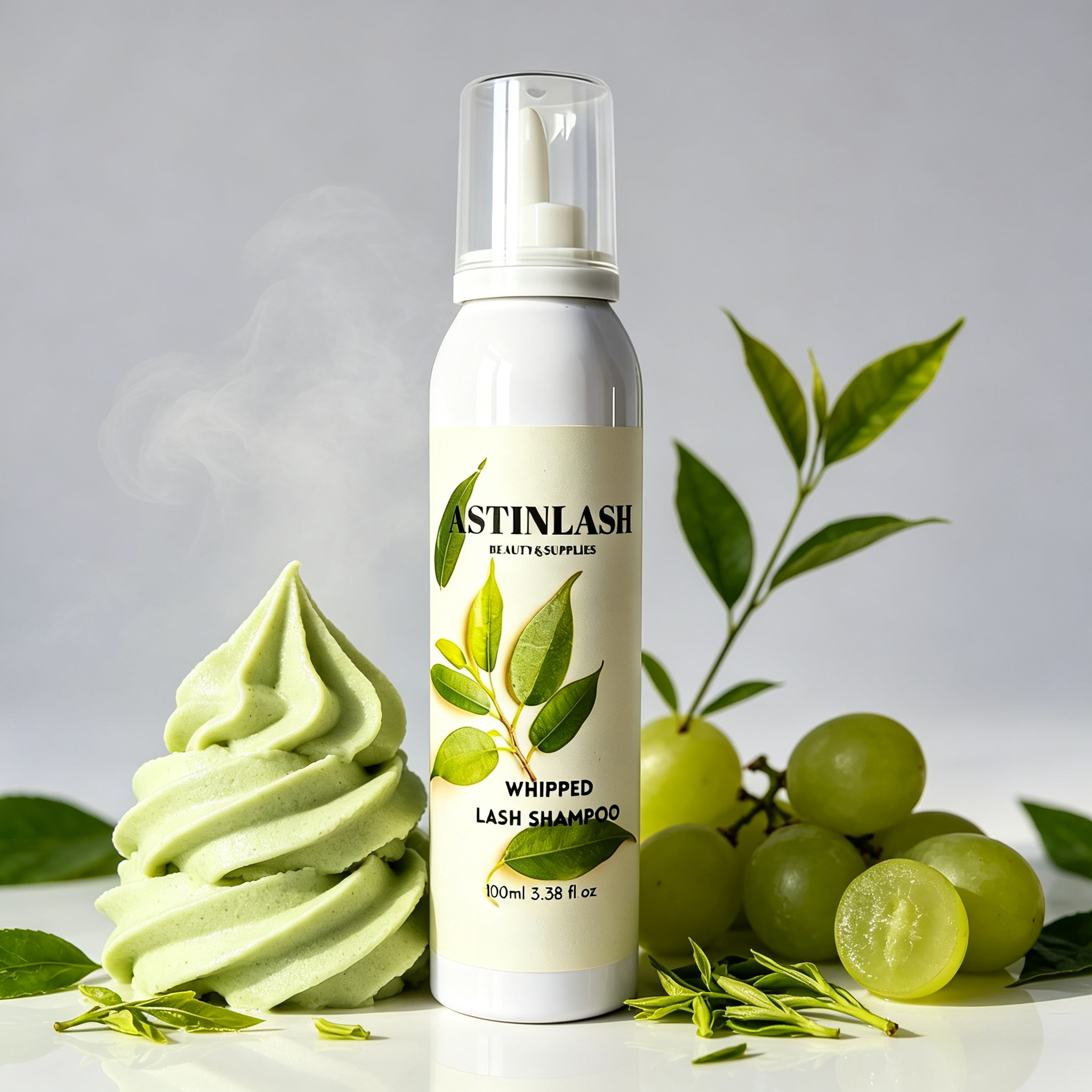 OEM Private Label 100ml Whipped Whip Cream Shampoo for Eyelash Extension Tear Free Vegan Whipped Cream Lash Shampoo